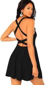 img 4 attached to 👚 SheIn Women's Scoop Backless Sleeveless Top: Elegant and Trendy Women's Clothing