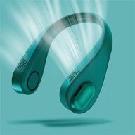 🌿 carrvas bladeless neck fan portable fan - headphone design for outdoor use (dark green) logo