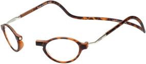 img 3 attached to XXL CliC Magnetic Closure Reading Glasses with Adjustable Headband - Tortoise +1.25 Strength