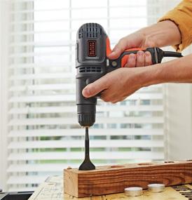 img 1 attached to 💪 Powerful Performance: BLACK+DECKER BDED200C Corded Drill for all your drilling needs