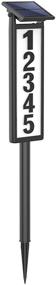 img 4 attached to 🏡 SUNGATH Solar Powered LED Lighted House Numbers for Yard - Waterproof Address Signs with Stakes, Height 35 Inches, 1 Pack, Ideal for Illuminating Houses and Homes