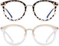 👓 andwood blue blockers glasses: retro cute women's blue light blocking eyewear for computer screen eye strain relief logo