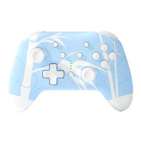 img 4 attached to 🎮 Enhanced Pro Controller by Mytrix - Wireless Switch Controller for Nintendo Switch/Lite with Auto-Fire Turbo, Motion Control, Wake-Up Function, Headphone Jack, Adjustable Vibration, Bamboo Blue