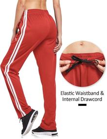 img 1 attached to 🏃 BALEAF Women's Track Pants for Athletic Running with Zipper Pockets - Sports Jogging Sweatpants, Straight Leg Design.