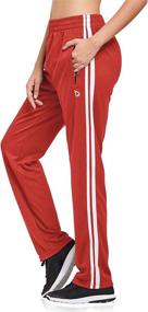 img 4 attached to 🏃 BALEAF Women's Track Pants for Athletic Running with Zipper Pockets - Sports Jogging Sweatpants, Straight Leg Design.
