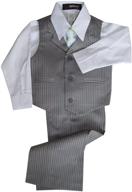 👔 gino giovanni pinstripe dresswear for boys - natural clothing logo