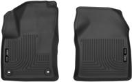 🚗 husky liners 52211: premium black x-act contour front floor mats for 2016-19 toyota prius & 2017-19 toyota prius prime logo