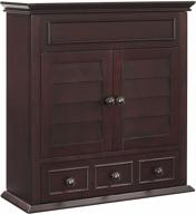 🚽 crosley furniture lydia wall cabinet for bathroom in espresso finish logo