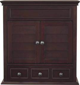 img 2 attached to 🚽 Crosley Furniture Lydia Wall Cabinet for Bathroom in Espresso Finish