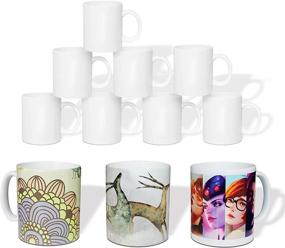 img 4 attached to Ceramic Coffee Mug with Sublimation Coating for Customization