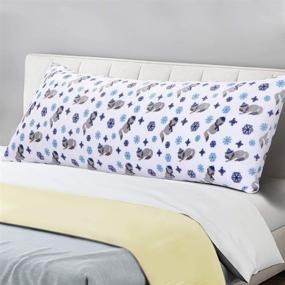 img 4 attached to Mackayla Foxes Panku Body Pillow Cover - Soft & Cozy Pillowcase with Hidden Zipper (21"x54")