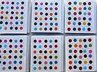 atcusa premium bindi - assorted multi color and multi size indian forehead bindi round dot tattoo body art sticker - 720 count for daily use logo