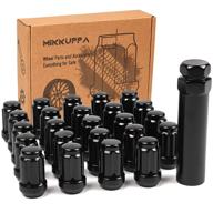 🔧 24pcs m12x1.5 lug nuts for toyota 4runner (1984-2013), tacoma (1995-2013), tundra (2000-2006) - aftermarket black closed end wheel lug nuts with socket logo