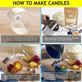 img 2 attached to Complete Candle Making Kit: Glass Jars, Dried Flowers, Soy Wax, Beeswax, Essential Oils & More! DIY Starter Kit for Adults and Beginners