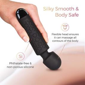 img 2 attached to Yarosi Micro Personal Massage Wand: Powerful Cordless Handheld Massager 💆 - Ideal for Travel, Stress Relief, Back, Legs, Hands & Sports Recovery