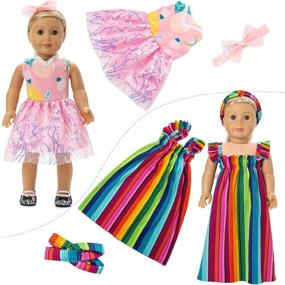 img 1 attached to 👗 Inch Doll Clothes Toys and Accessories by WYHTOYS