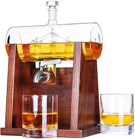 img 4 attached to Jillmo Whiskey Decanter Set: 1250ml Decanter with 2 Glasses for a Perfect Whiskey Tasting Experience