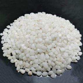 img 4 attached to 🪨 Tonmp 2 lb Natural Polished White Stones: Perfect Gravel Size River Rock Pebbles for Succulents, Cactus, Bonsai - Decorative Fillers for Aquariums and Terrariums