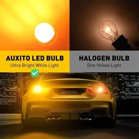 img 1 attached to 🔆 AUXITO 3157 LED Bulbs: Amber Yellow Turn Signal Blinker Bulbs (Pack of 2)