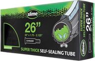 🚴 slime 30081 bike inner tube with slime puncture sealant, heavy duty, self-sealing, prevent & repair, schrader valve, 26-inch x 1.75-2.125 logo