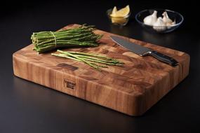img 3 attached to 🔪 Ironwood 3-inch End Grain Chopping Block - Professional Butcher's Block from Union Stock Yard