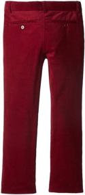 img 1 attached to Burgundy Boys' Corduroy Pants by Isaac Mizrahi: Top-Quality Boys' Clothing