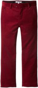 img 2 attached to Burgundy Boys' Corduroy Pants by Isaac Mizrahi: Top-Quality Boys' Clothing
