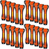 zhsx 20 pack car safety hammer: 2-in-1 seatbelt cutter & window glass hammer for car emergency escape & home rescue logo