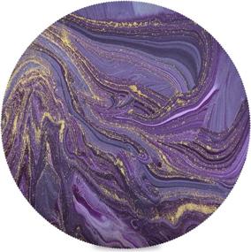 img 4 attached to Stylish Kaariok Purple Marble Placemats for Kitchen Decor