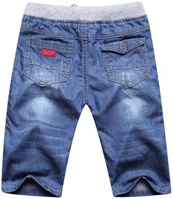 img 3 attached to Boys' Clothing: Adjustable Length Summer Shorts in Denim for Enhanced SEO