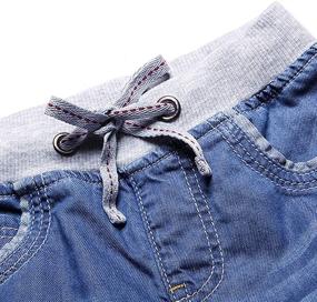 img 2 attached to Boys' Clothing: Adjustable Length Summer Shorts in Denim for Enhanced SEO