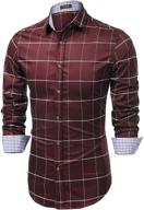 coofandy fashion sleeve button shirts men's clothing in shirts logo