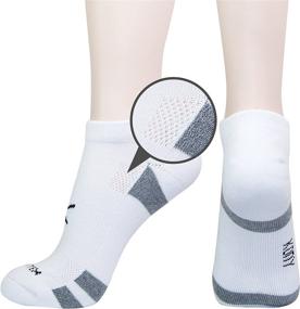 img 3 attached to 🧦 KONY Women's 6 Pairs Thick Cotton Cushioned Low Cut Ankle Athletic Socks with Air-cross Mesh - Size 6-9, No Show Running Socks for Maximum Comfort