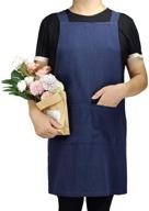 cotton/linen japanese inspired cross-back pinafore apron dress логотип