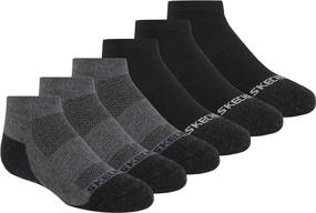 img 4 attached to Skechers Socks Black Yellow 5 6 5