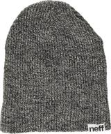 🧢 neff heather fold cuffed beanie: the ultimate soft winter hat for unisex warmth and style logo