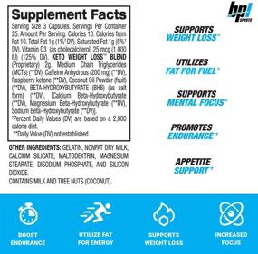 img 3 attached to 🔥 BPI Sports Keto Weight Loss: Ketogenic Fat Burner with Raspberry Ketones - Boost Mental Focus, Endurance, and Fat Burning - 75 Capsules