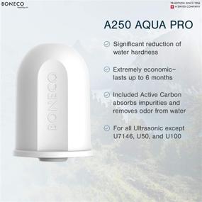 img 2 attached to 💧 Фильтр для увлажнителя BONECO Aqua Pro 2-в-1 A250 - эффективный белый фильтр для максимального комфорта внутреннего помещения