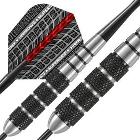 img 2 attached to 🎯 Enhance Your Dart Game with the Harrows Black Jack Stainless Steel Tip Dart, 22gm