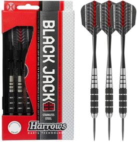 img 4 attached to 🎯 Enhance Your Dart Game with the Harrows Black Jack Stainless Steel Tip Dart, 22gm