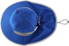 img 3 attached to 🧢 Stay Protected in Style: Connectyle Kid's Breathable UV Sun Protection Beach Hat with Neck Flap Play Hat