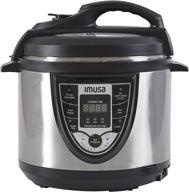 🍲 imusa gau-80105 5 quart electric stainless steel digital pressure cooker/multi-use, silver (insta-pot) логотип