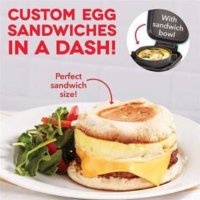 img 1 attached to 🍳 Delicious Sous Vide Style Egg Bite Maker for Perfect Breakfast Sandwiches and Snacks - Dash Deluxe (1 large, 4 mini) - Aqua