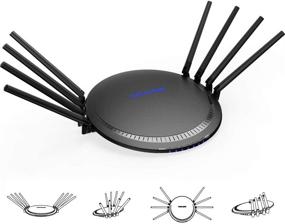 img 1 attached to 📡 WAVLINK AC3000 Smart WiFi Router: Tri-Band Gigabit Router with USB 3.0 & Parental Control