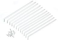 📦 closetmaid 21775: 12-inch support brackets for wire shelving, white, 12-pack - sturdy storage solutions for organized closets logo