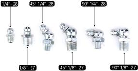 img 2 attached to Hilitchi 120Pcs Hydraulic Fittings Assortment