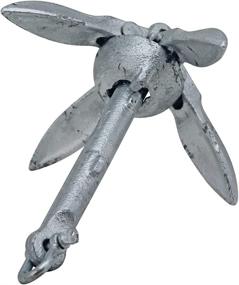 img 2 attached to Maximize Stability with Extreme Max 3006.6542 BoatTector Galvanized Folding Anchor - 1.5 lbs.