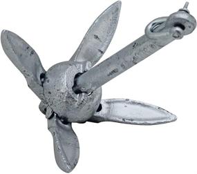 img 1 attached to Maximize Stability with Extreme Max 3006.6542 BoatTector Galvanized Folding Anchor - 1.5 lbs.