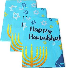 img 1 attached to Hanukkah Themed Tablecloths Menorahs Dreidels