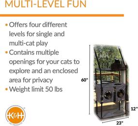 img 3 attached to K&amp;H PET PRODUCTS EZ 🐱 Mount Penthouse Townhouse: Optimize Pet Care Solution